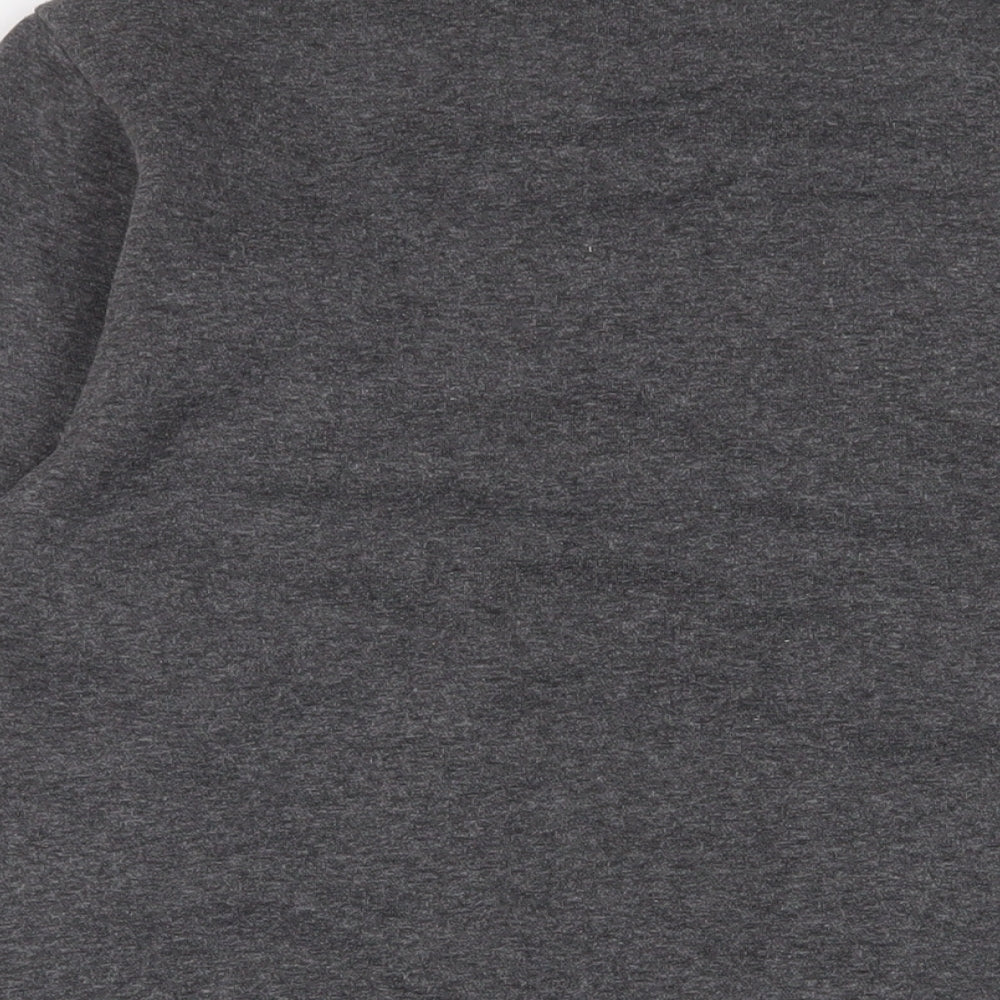 Slazenger Mens Grey Cotton Pullover Sweatshirt Size M - Logo, Embroidered