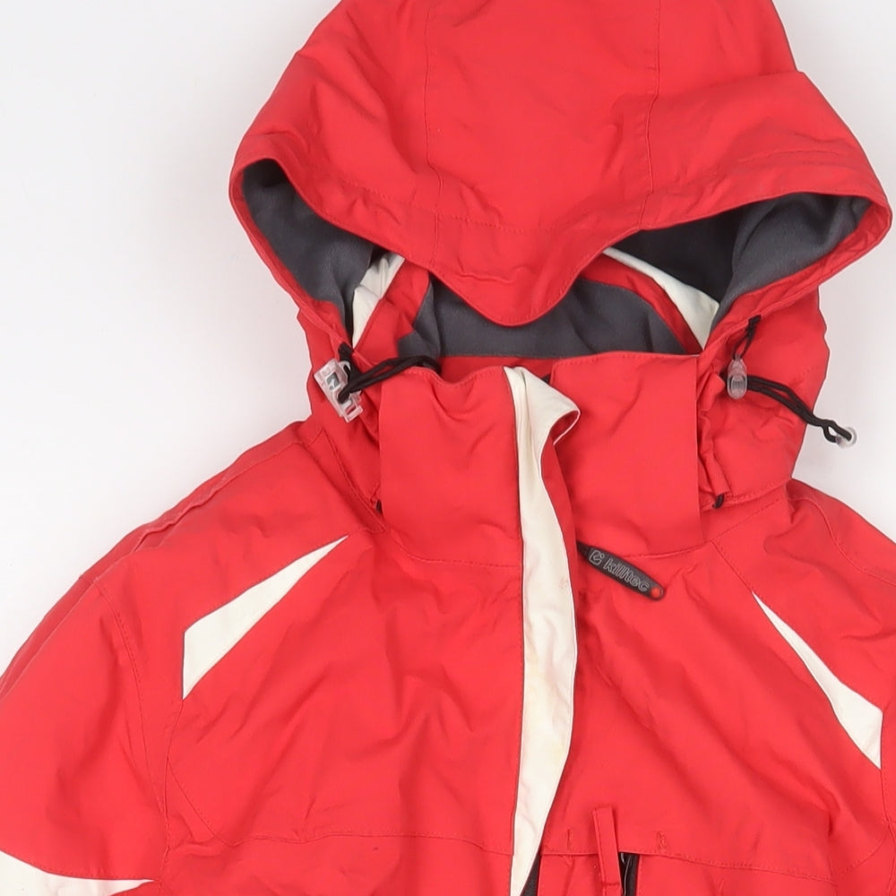 Killtec Womens Red Jacket Coat Size 10 Zip