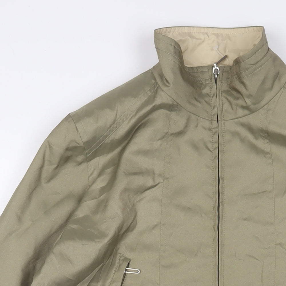 Gerry Weber Womens Beige Jacket Size 10 Zip