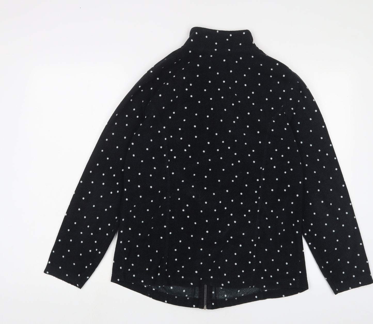 Capsule Womens Black Polka Dot Jacket Size 10 Zip