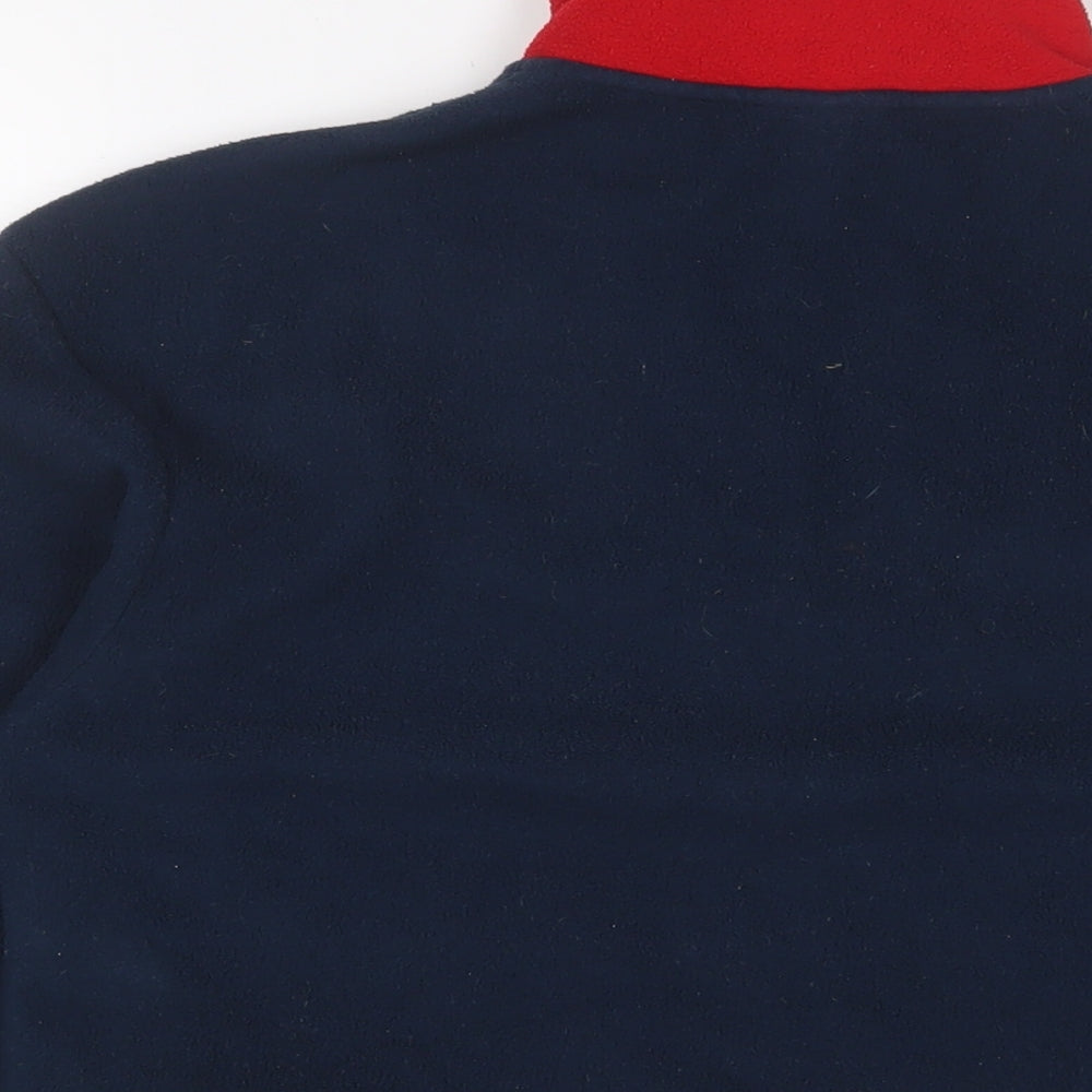 ellesse Womens Blue Polyester Pullover Sweatshirt Size 4 Zip - Logo, Embroidered