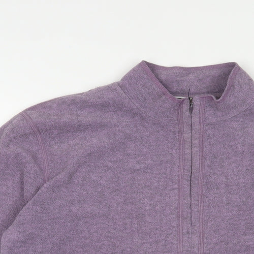 Sprayway Womens Purple Polyester Pullover Sweatshirt Size 12 Zip