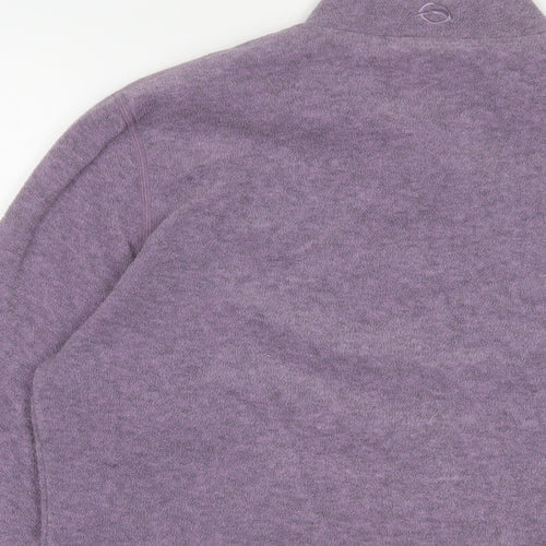 Sprayway Womens Purple Polyester Pullover Sweatshirt Size 12 Zip