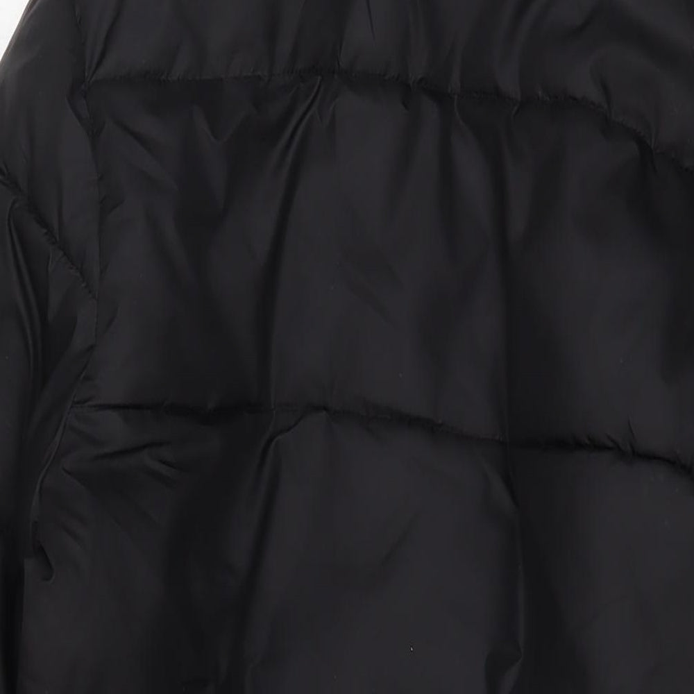 Hype Womens Black Puffer Jacket Coat Size 14 Zip