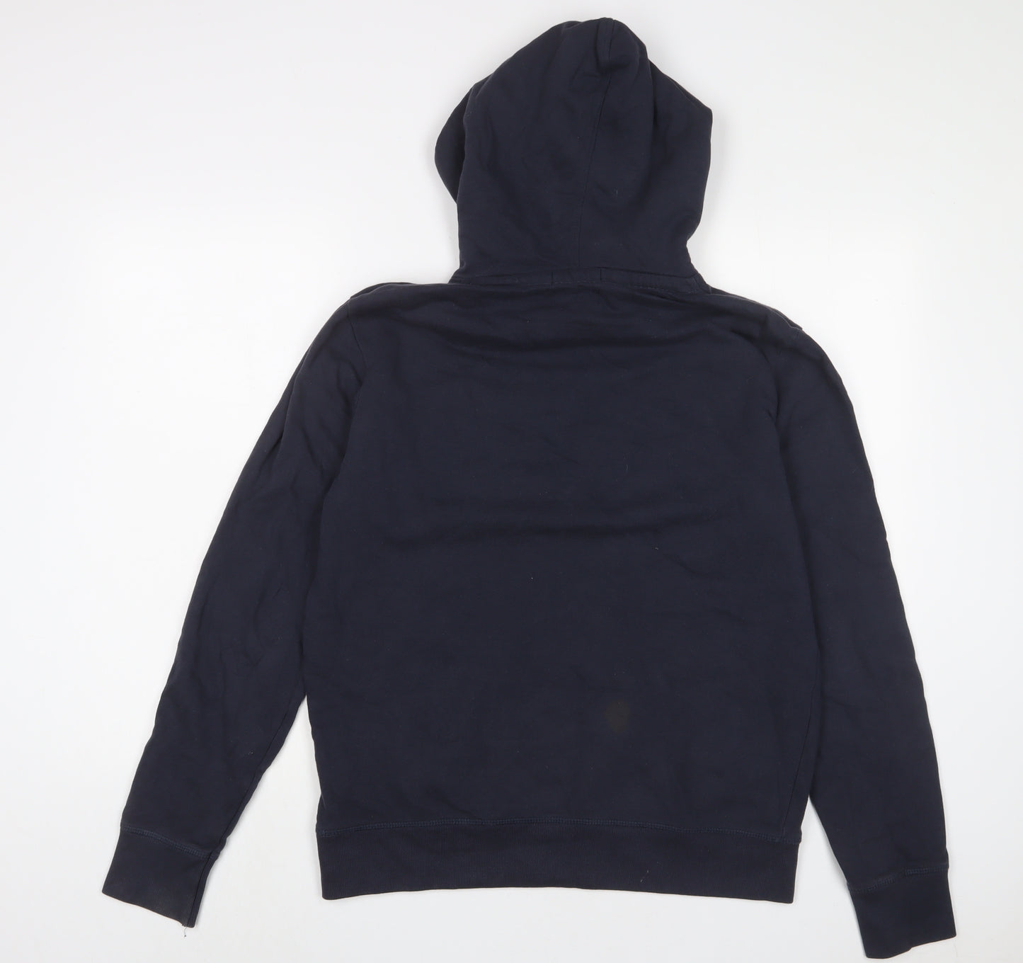 JACK & JONES Mens Blue Cotton Pullover Hoodie Size M