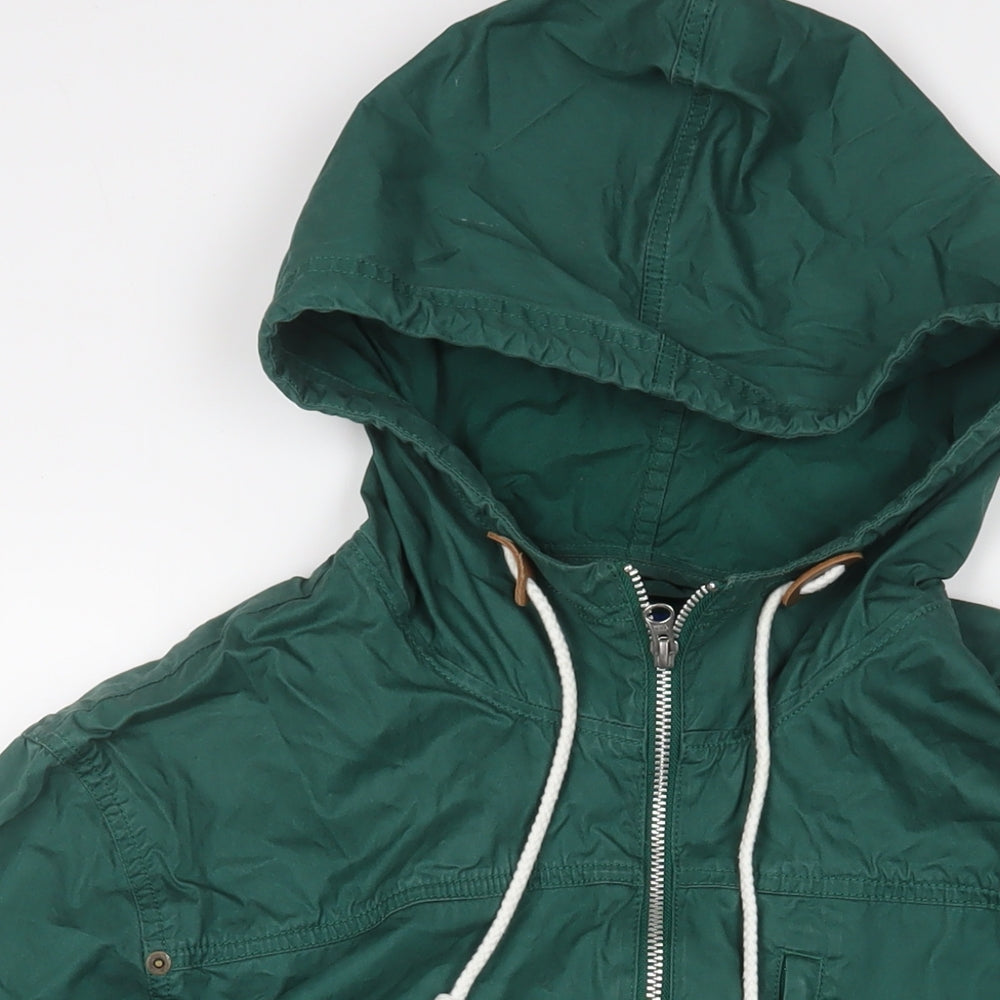 adidas Mens Green Jacket Size M Zip - Logo, Embroidered