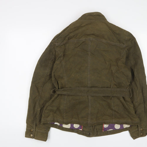 Boden Womens Green Jacket Size 18 Zip - Belted