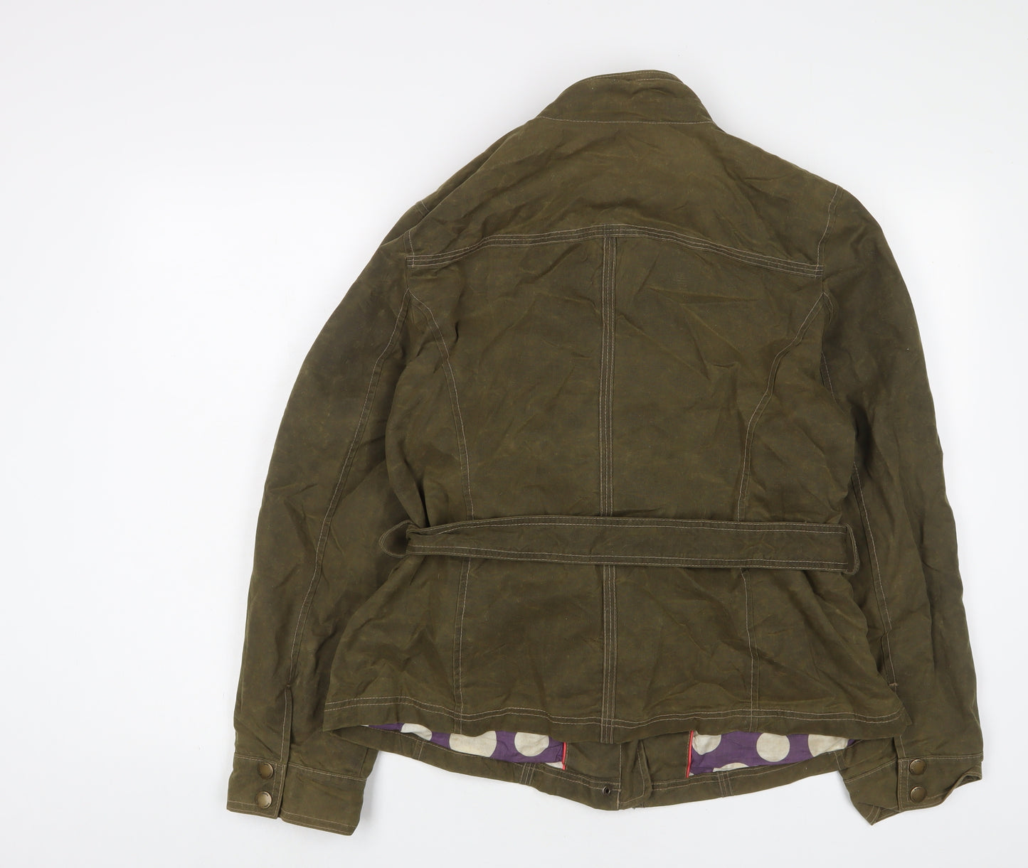 Boden Womens Green Jacket Size 18 Zip - Belted