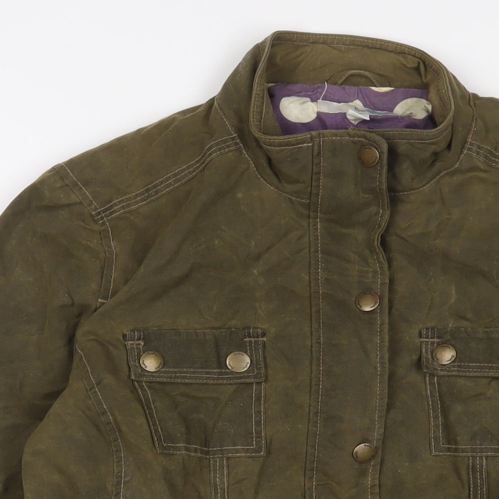 Boden Womens Green Jacket Size 18 Zip - Belted