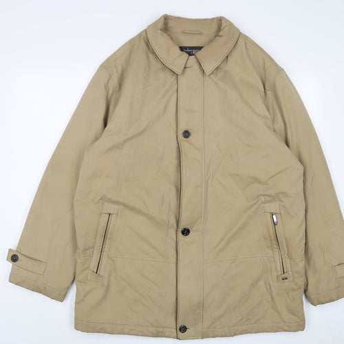 Bush Mens Beige Jacket Size L Zip