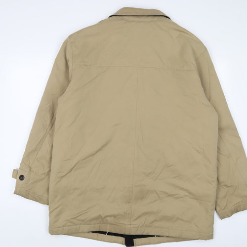 Bush Mens Beige Jacket Size L Zip