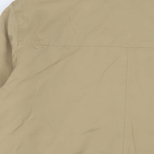 Bush Mens Beige Jacket Size L Zip
