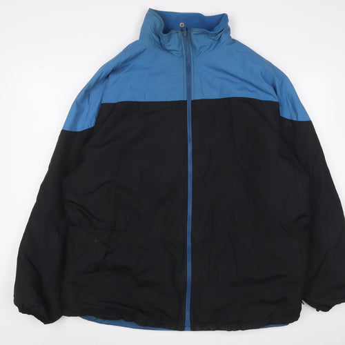 Cotton Traders Mens Black Jacket Coat Size L Zip