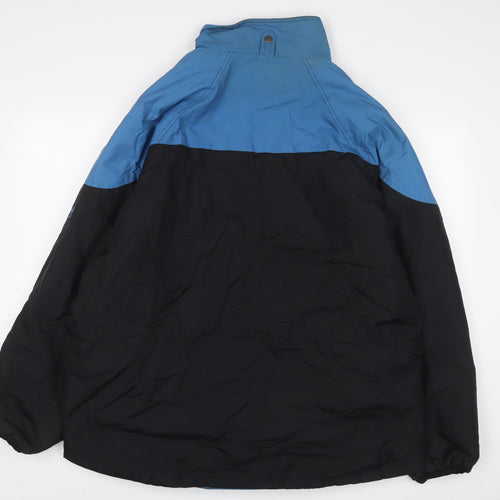 Cotton Traders Mens Black Jacket Coat Size L Zip