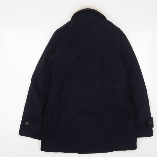 Jack Wills Womens Blue Jacket Coat Size 8 Button