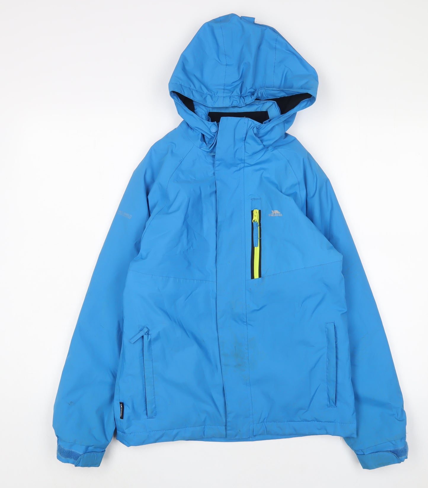 Trespass Boys Blue Basic Coat Coat Size 11-12 Years Zip