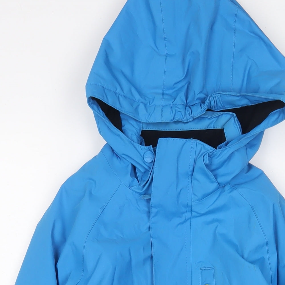 Trespass Boys Blue Basic Coat Coat Size 11-12 Years Zip