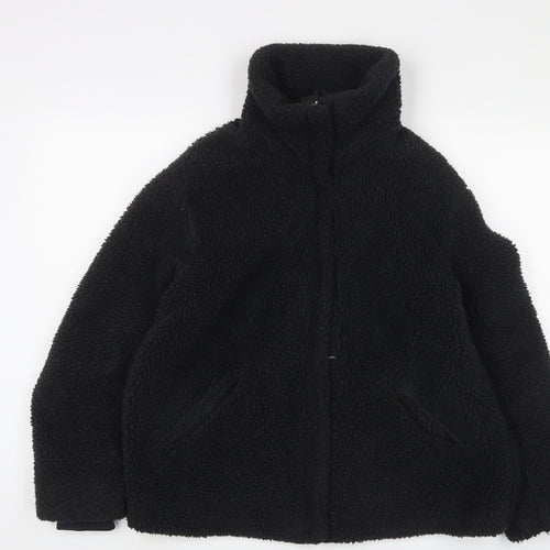 H&M Womens Black Jacket Size M Zip