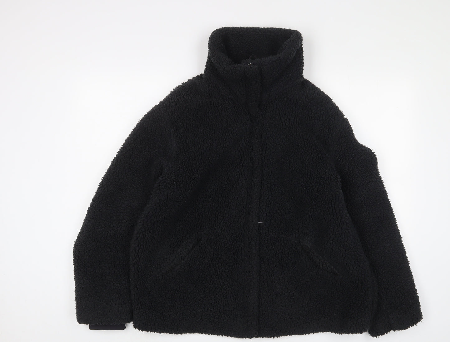 H&M Womens Black Jacket Size M Zip