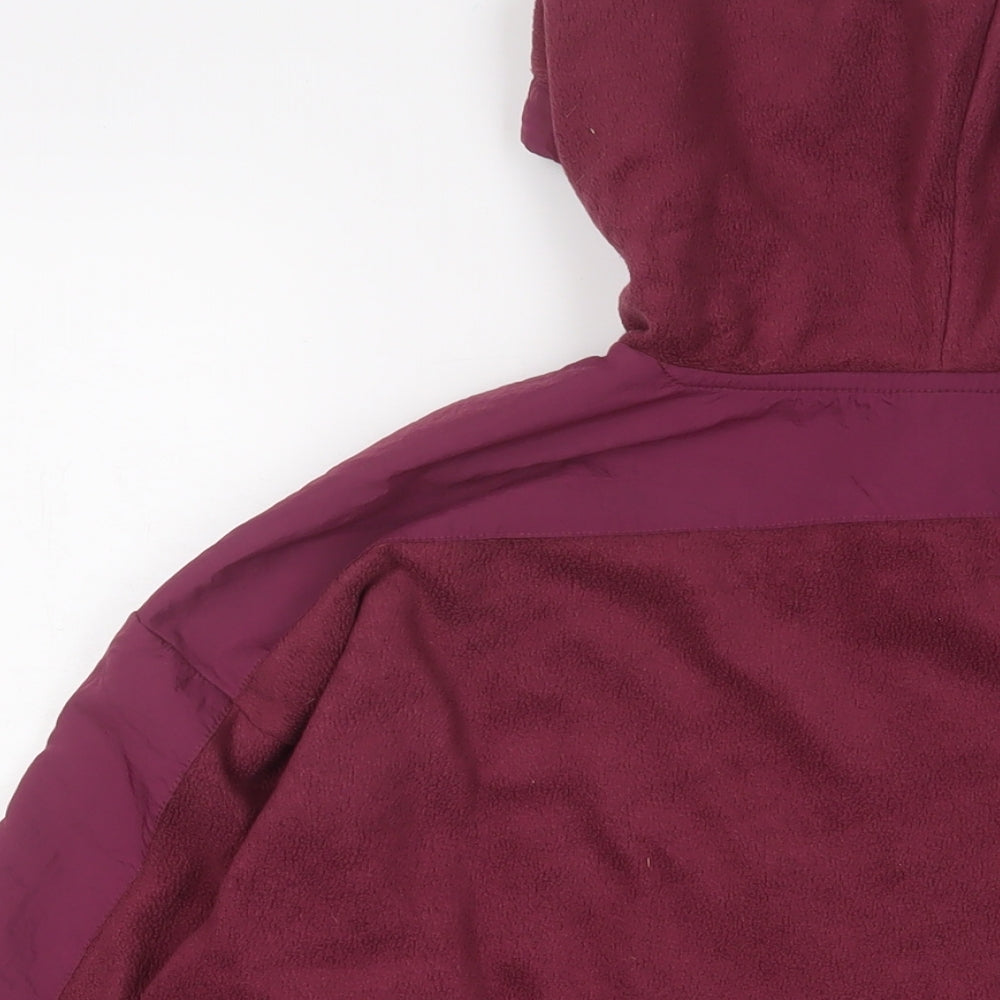 adidas Womens Purple Polyester Pullover Hoodie Size S Pullover - Vintage