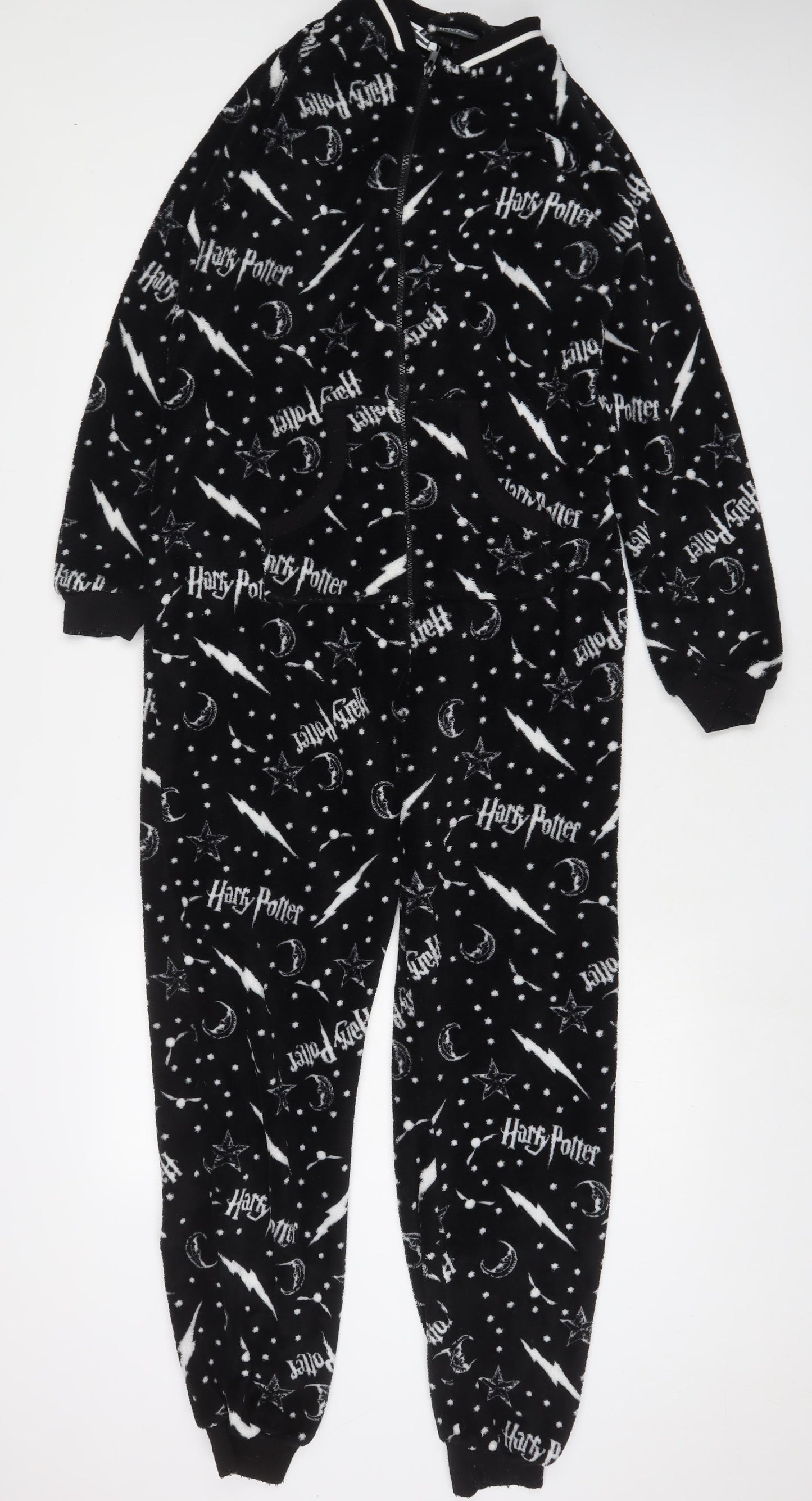 Harry Potter Womens Black Geometric Polyester Top One Piece Size 6 Zip