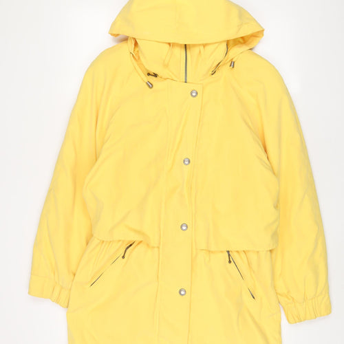 Cloud Nine Womens Yellow Jacket Coat Size S Zip
