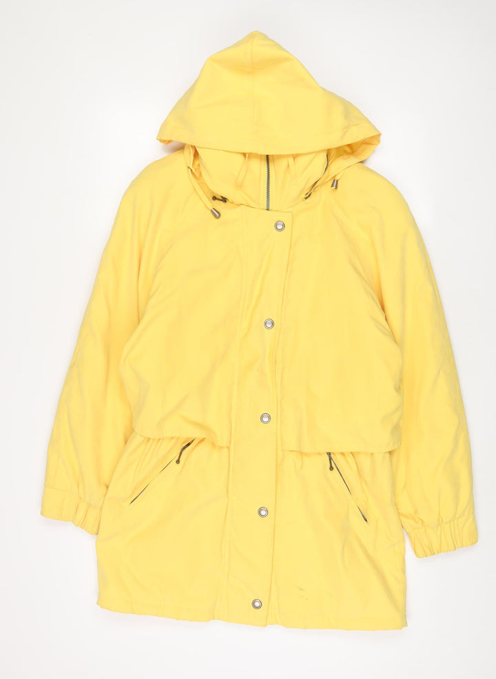 Cloud Nine Womens Yellow Jacket Coat Size S Zip