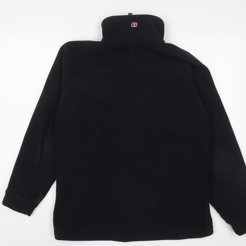 Berghaus Womens Black Jacket Size 14 Zip - Logo, Embroidered