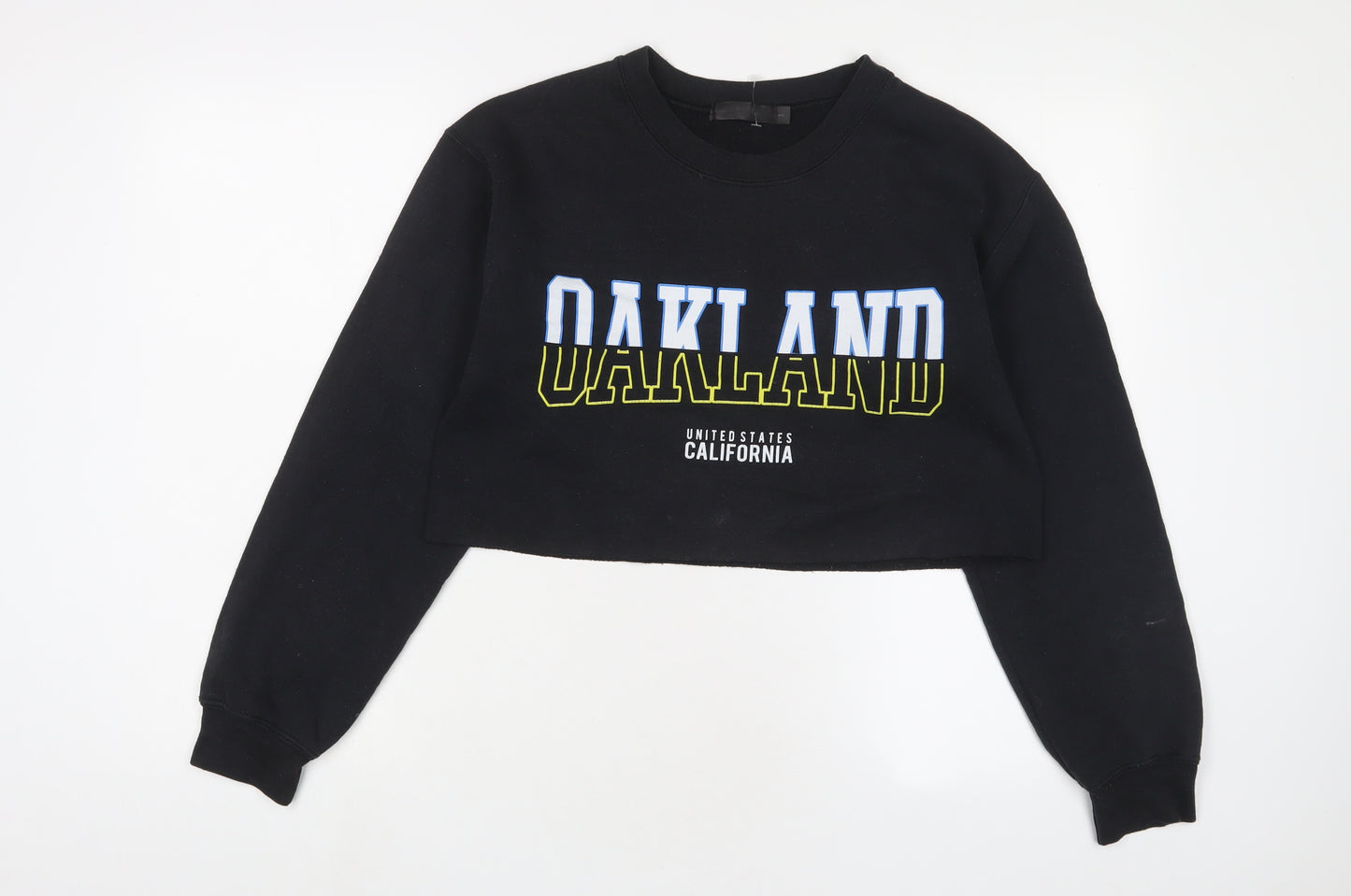 Missguided Womens Black Cotton Pullover Sweatshirt Size S Pullover - Oakland
