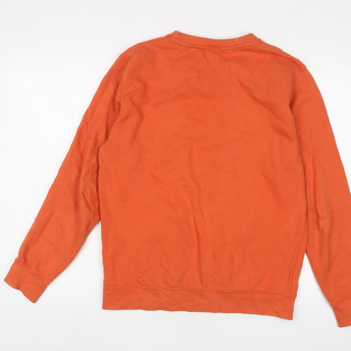 Chinese Laundry Mens Orange Cotton Pullover Sweatshirt Size M