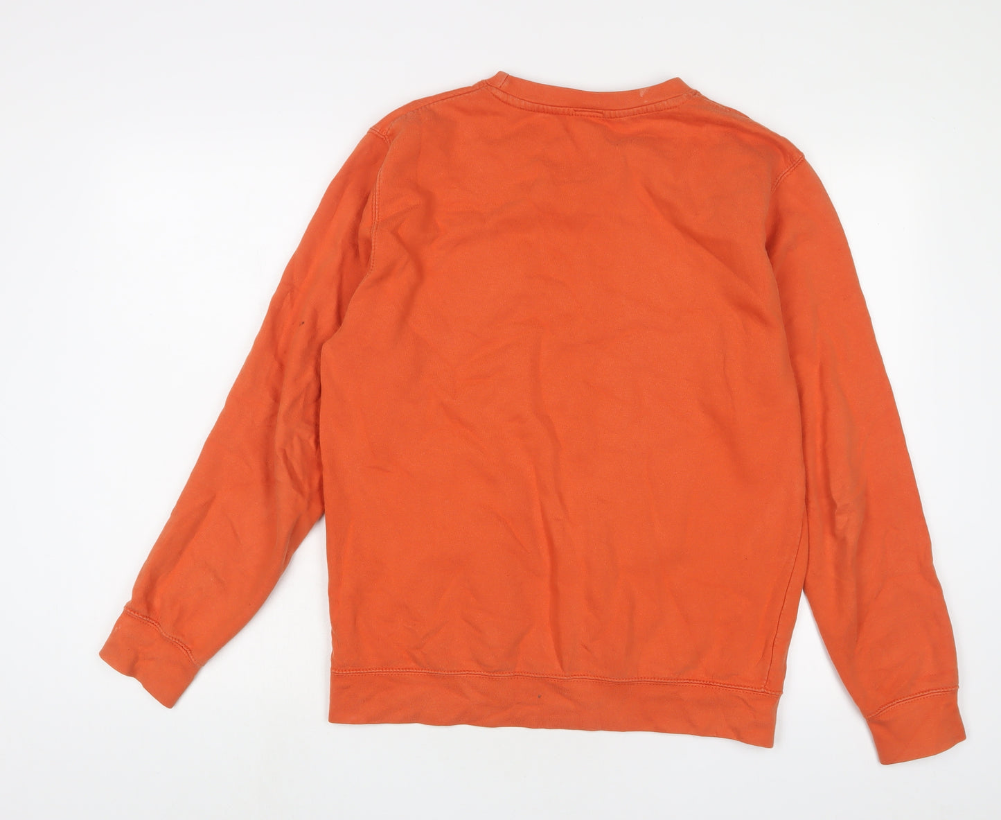 Chinese Laundry Mens Orange Cotton Pullover Sweatshirt Size M