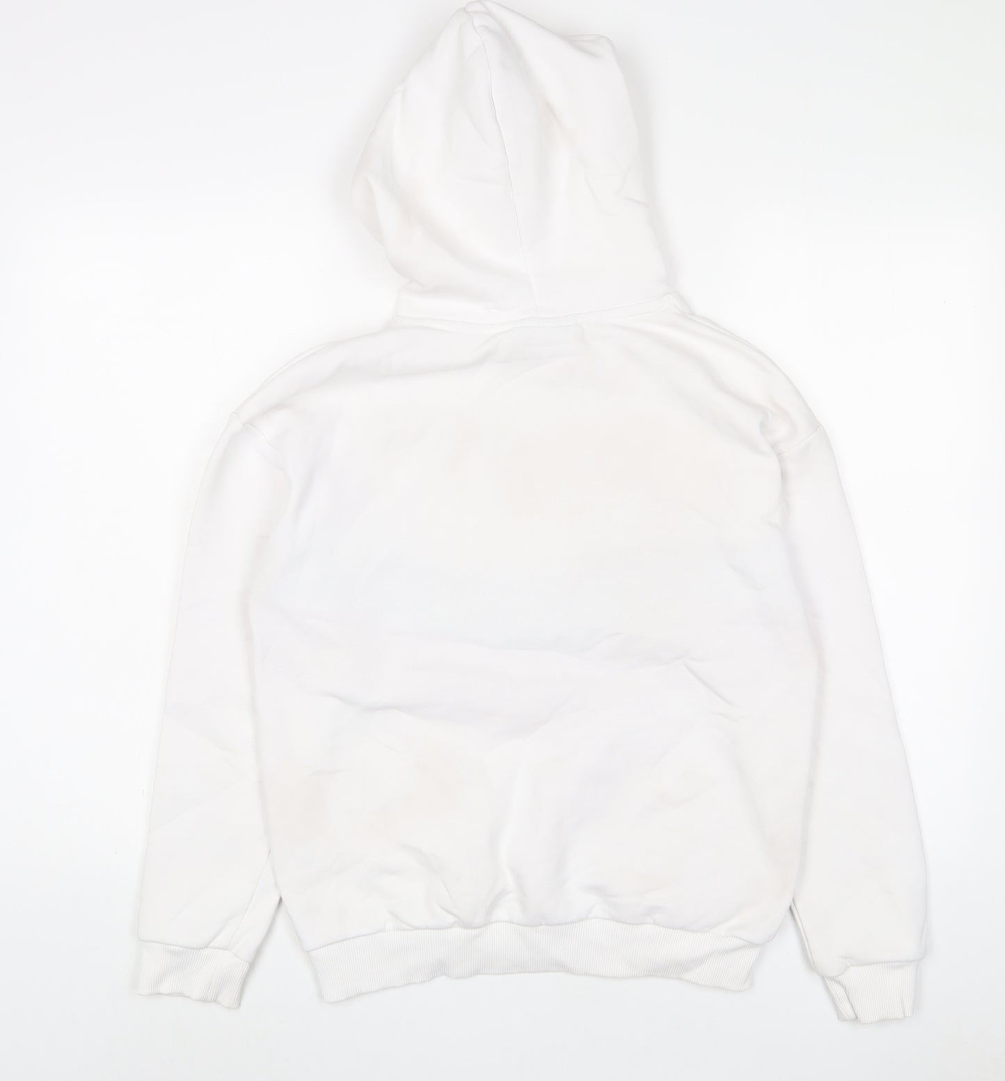 Closure Womens White Cotton Pullover Hoodie Size 10 Pullover - Logo