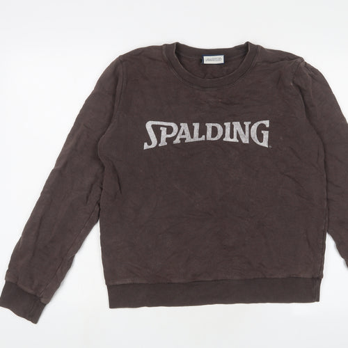 Zara Womens Brown Cotton Pullover Sweatshirt Size S Pullover - Spalding