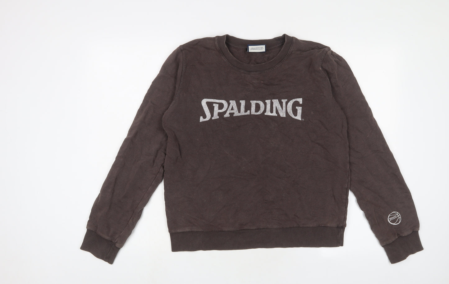 Zara Womens Brown Cotton Pullover Sweatshirt Size S Pullover - Spalding