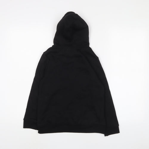 Slazenger Boys Black Cotton Pullover Hoodie Size 9-10 Years Pullover - Logo, Embroidered