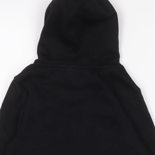 Slazenger Boys Black Cotton Pullover Hoodie Size 9-10 Years Pullover - Logo, Embroidered