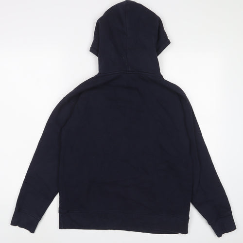 Champion Mens Blue Cotton Pullover Hoodie Size M - Logo
