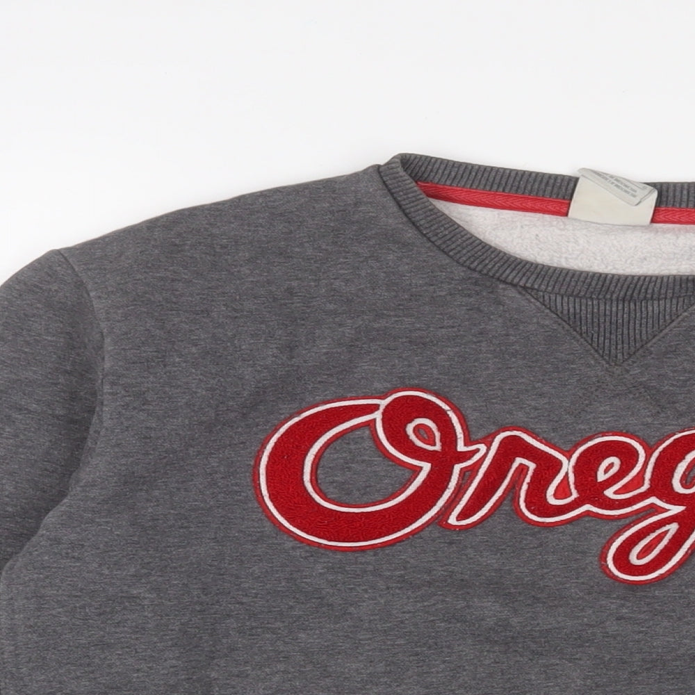 Nike Womens Red Cotton Pullover Sweatshirt Size L Pullover - Embroidered