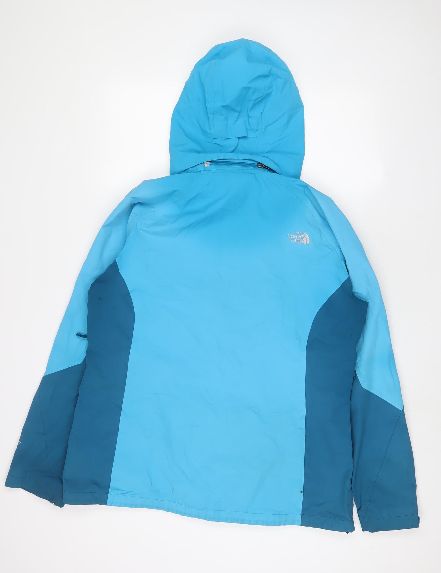 The North Face Womens Blue Jacket Size XL Zip - Logo, Embroidered