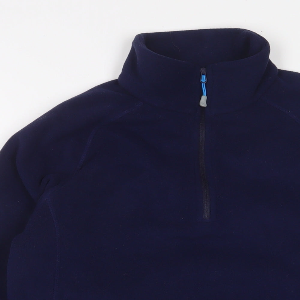 Berghaus Womens Blue Polyester Pullover Sweatshirt Size 14 Zip - Logo, Embroidered