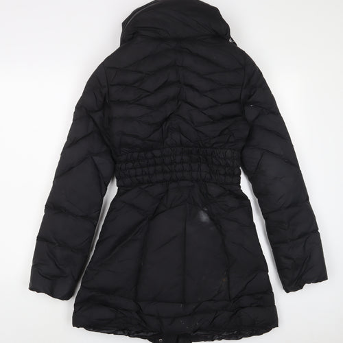 GUESS Womens Black Puffer Jacket Coat Size XS Zip - Zip Pockets