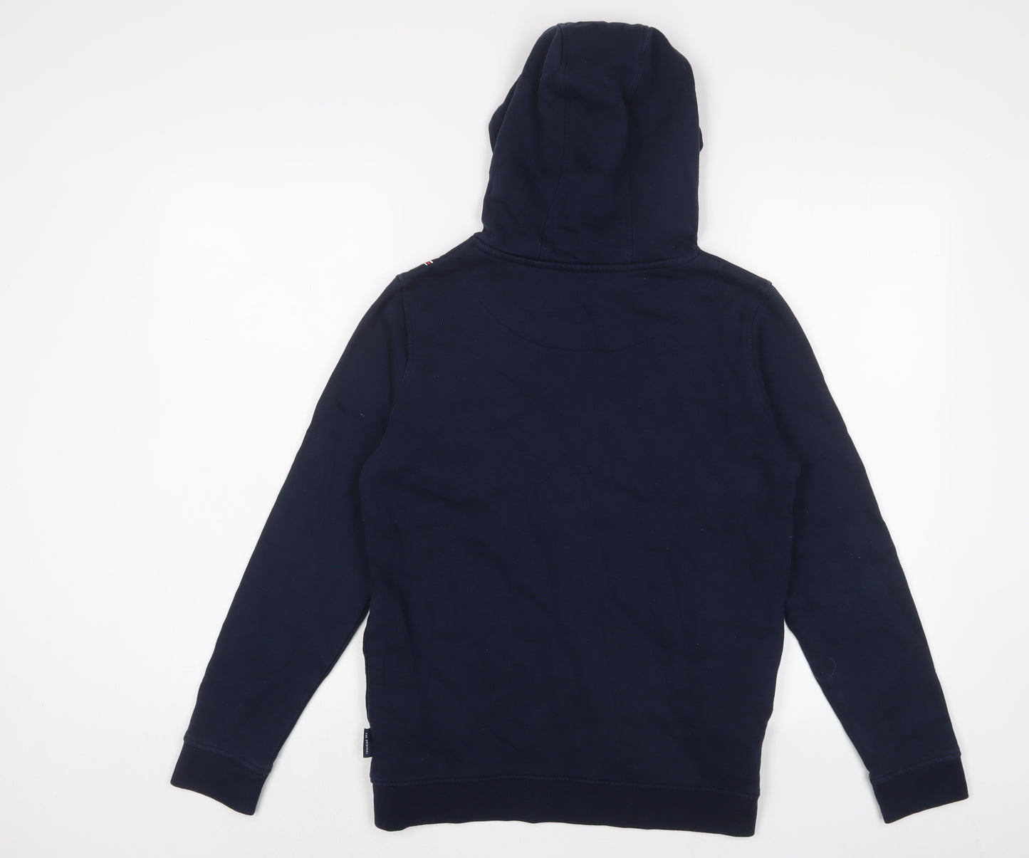 Ben Sherman Boys Blue Cotton Pullover Hoodie Size 12-13 Years Pullover - Logo