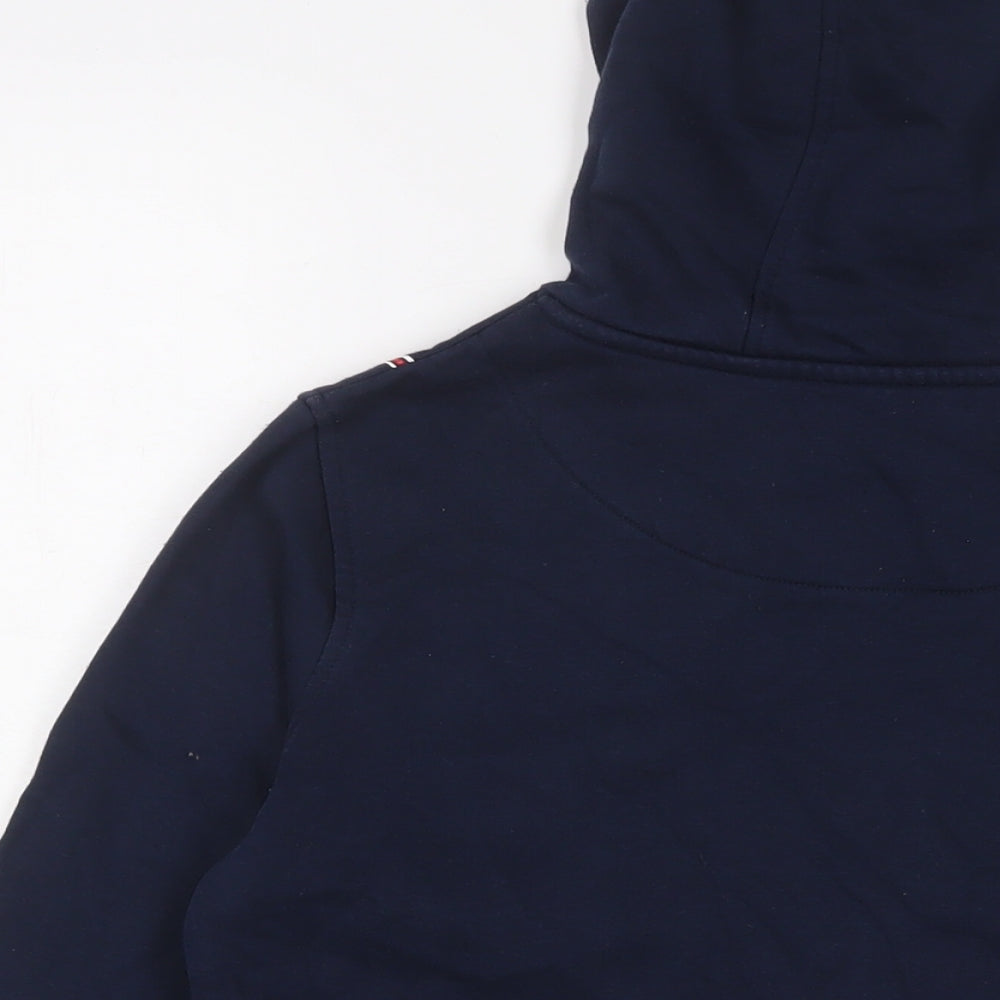 Ben Sherman Boys Blue Cotton Pullover Hoodie Size 12-13 Years Pullover - Logo