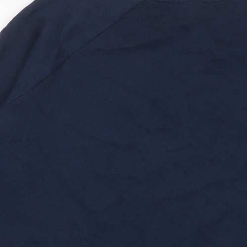 Beaufort + Blake Womens Blue Cotton Pullover Sweatshirt Size M Pullover - Logo, Embroidered