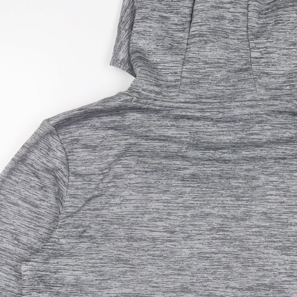 Under armour Boys Grey Cotton Pullover Hoodie Size 15 Years Pullover