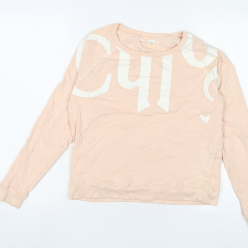 Chloé Womens Pink Cotton Pullover Sweatshirt Size 14 Pullover