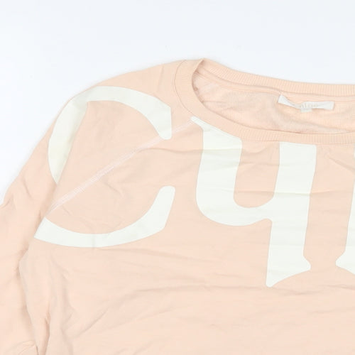 Chloé Womens Pink Cotton Pullover Sweatshirt Size 14 Pullover