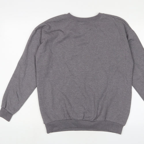 Harry Potter Womens Grey Cotton Pullover Sweatshirt Size M Pullover