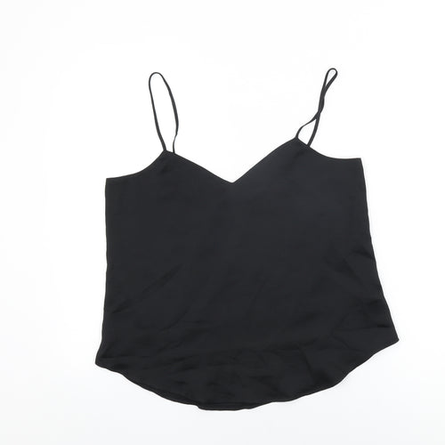 Gap Womens Black Polyester Camisole T-Shirt Size M V-Neck