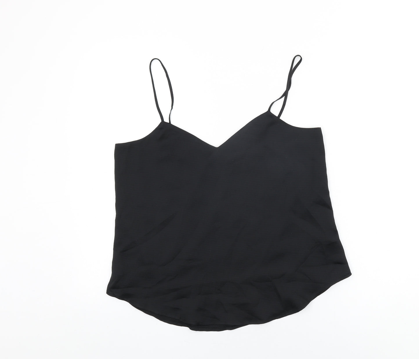 Gap Womens Black Polyester Camisole T-Shirt Size M V-Neck